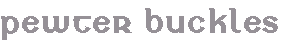 Text Box: pewter buckles